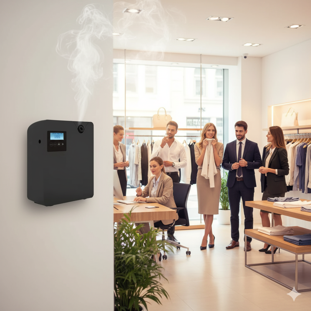 Marketing olfativo para negocios con máquina nebulizadora